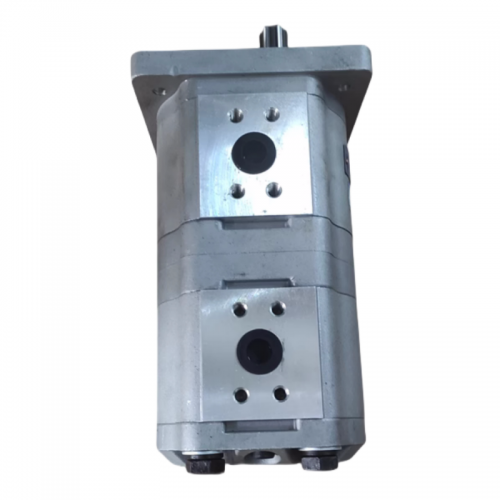 CBNL-F500 Series High Pressure Tandem Gear Pump, Large Displacement Aluminum Alloy Double Hydraulic Oil Pump for Construction Machinery